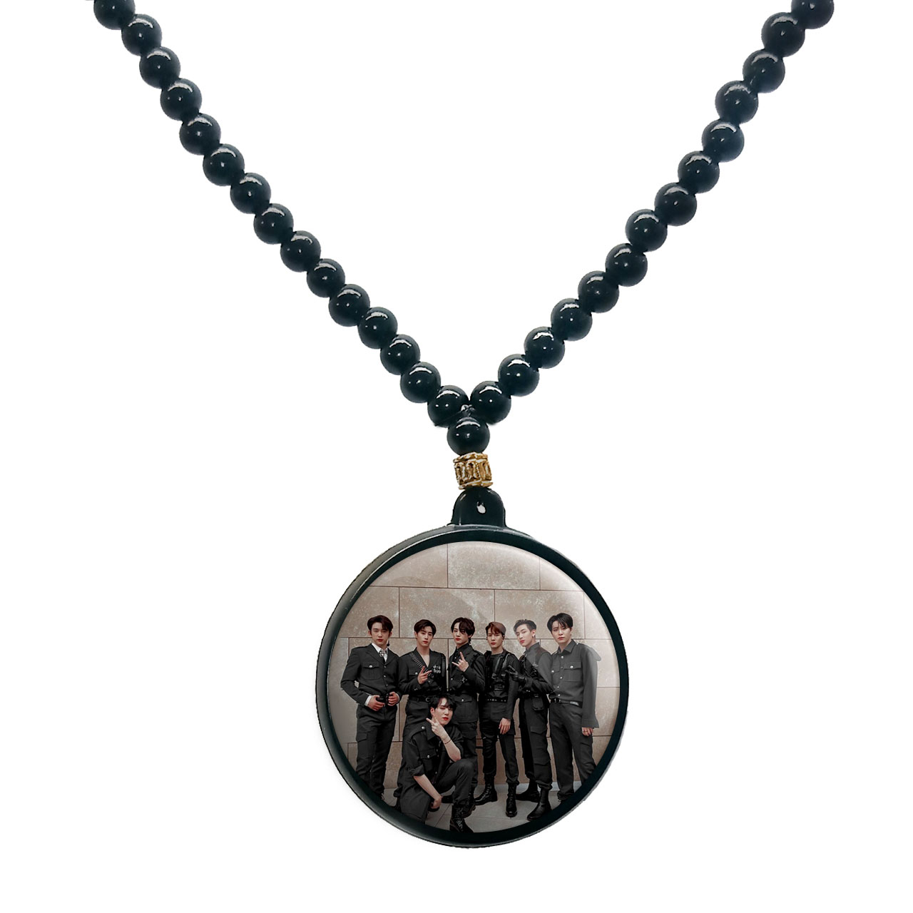 گردنبند پرمانه طرح GOT7 کد pmd.19178 مدل دو طرفه