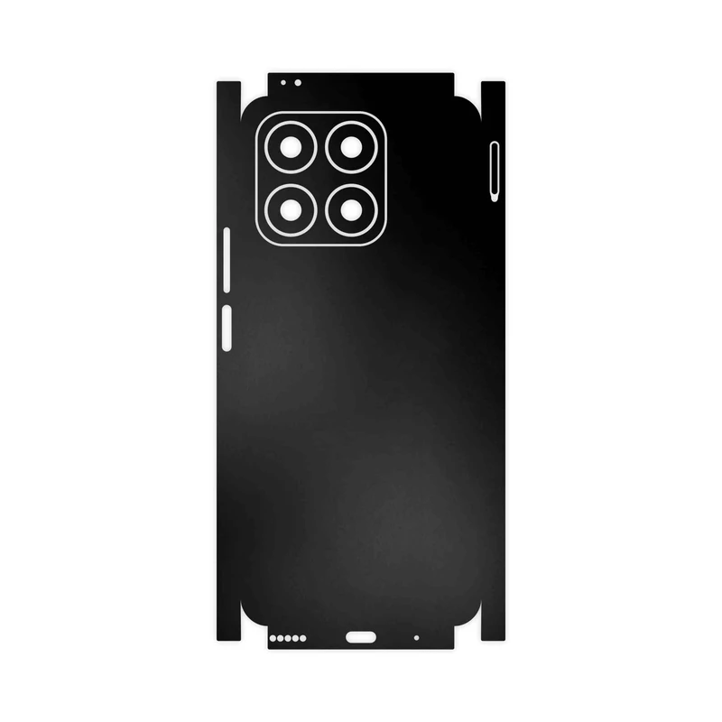 برچسب پوششی ماهوت مدل Matte-Black-FullSkin مناسب برای گوشی موبایل آنر X8a