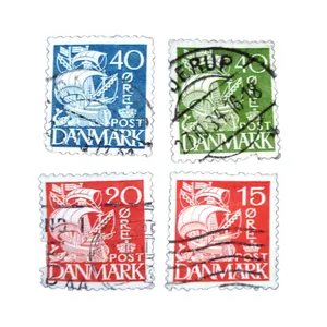تمبر یادگاری مدل تاریخی دانمارک کد DS4841 مجموعه 4 عددی