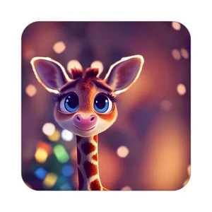 زیر لیوانی کاکتی طرح حیوانات کارتونی مدل mp27880