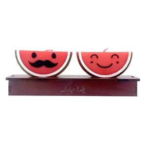 شمع مدل هندوانه کد 110 مجموعه 2 عددی