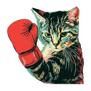 برچسب لپ تاپ پویا مارکت طرح بوکسور کد 3633