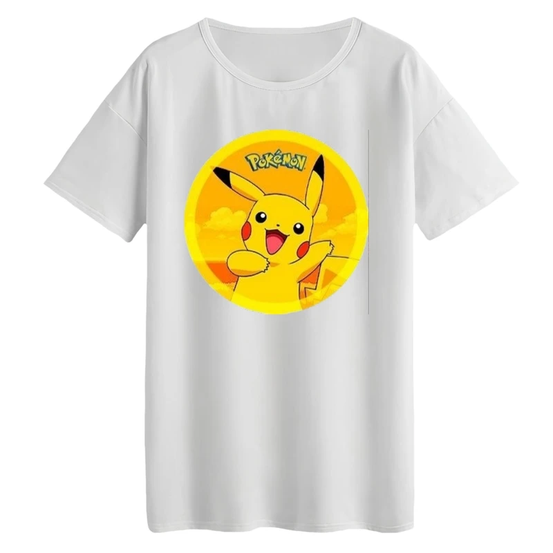 تی‌شرت لانگ آستین کوتاه زنانه مدل پوکی مون کد3