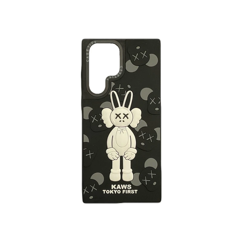 کاور کیس تیفای طرح Kaws برجسته کد 33 مناسب برای گوشی موبایل سامسونگ Galaxy S22 Ultra