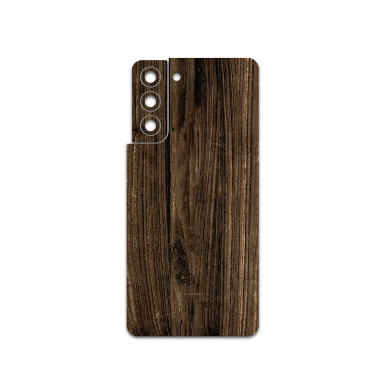 برچسب پوششی ماهوت مدل Dark-Walnut-Wood مناسب برای گوشی موبایل سامسونگ Galaxy S21 5G