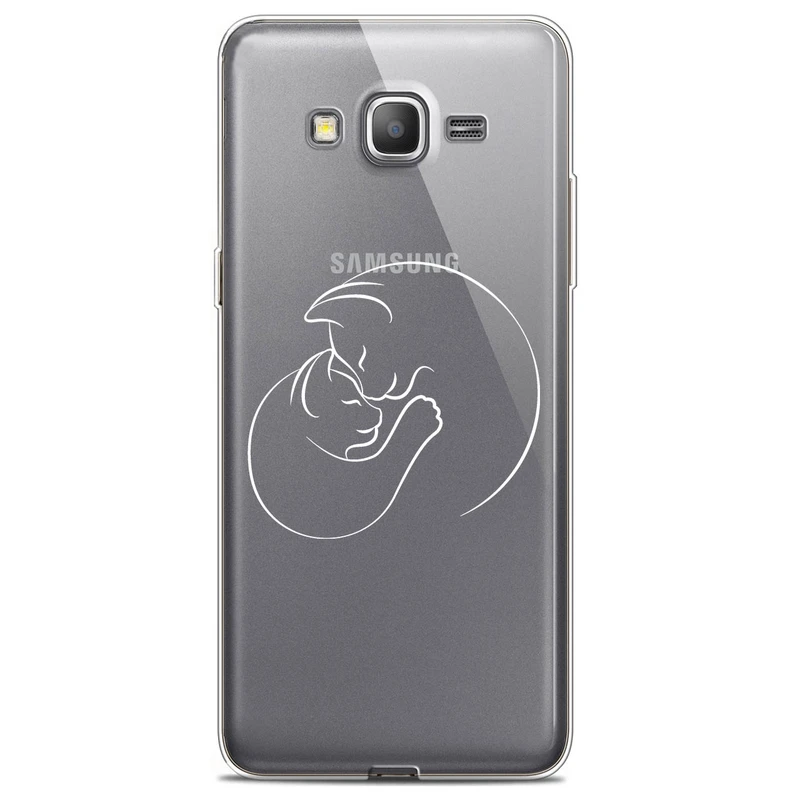 کاور مگافون طرح گربه مدل C61-W مناسب برای گوشی موبایل سامسونگ Galaxy J7 2015 / J7 Core