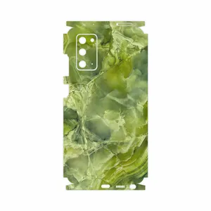 MAHOOT Green Crystal Marble-FullSkin Cover Sticker for Samsung Galaxy Note 20