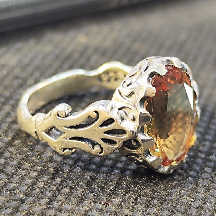 انگشتر نقره مردانه نقره جات بافندگان مدل الکساندریت کد 258 انگشتر نقره مردانه نقره جات بافندگان مدل الکساندریت کد 258