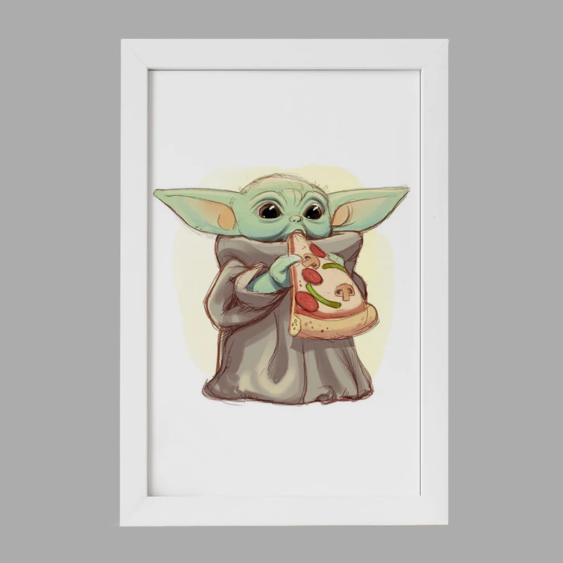 تابلو خندالو مدل یودا سریال جنگ ستارگان کد 26076