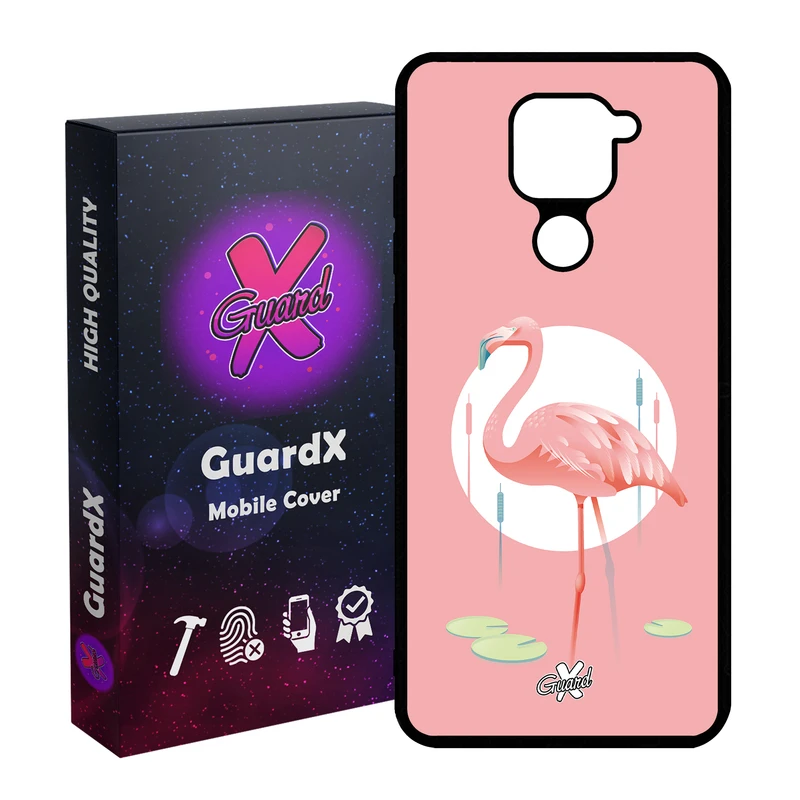 کاور گارد ایکس طرح Flamingo مدل Glass10084 مناسب برای گوشی موبایل شیائومی Redmi Note 9