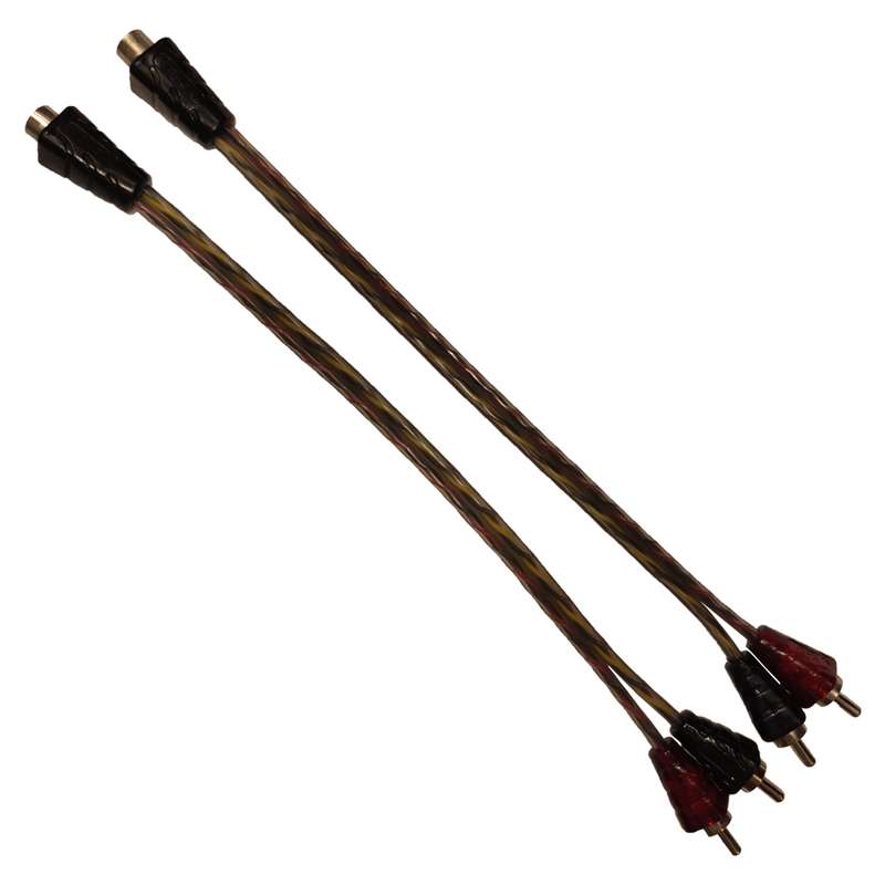 کابل تبدیل 1 به 2 RCA ولگا کد 590 طول 0.35 متر بسته دو عددی