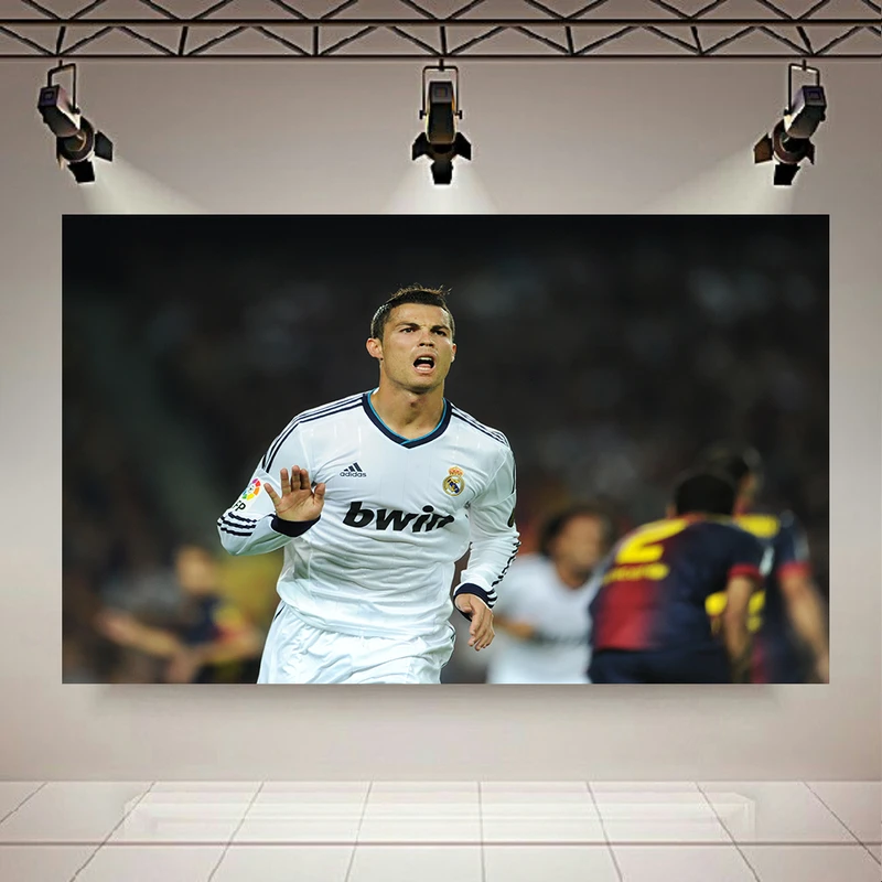 تابلو بوم طرح مخمل فوتبال مدل رونالدو کد AR304903