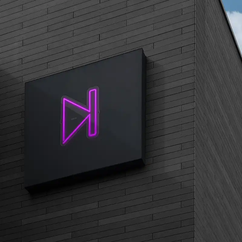 چراغ دیواری نئون دیزاین طرح Next_PR