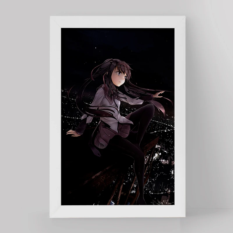 تابلو خندالو مدل همورا اکامی انیمه مادوکا مجیکا Madoka Magica کد 18398