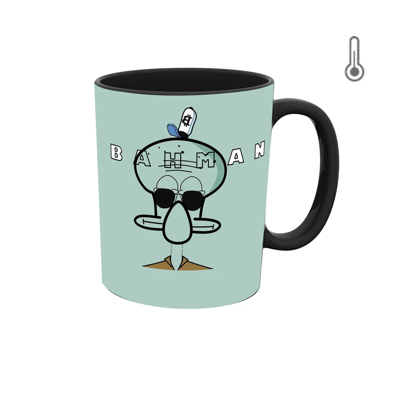 ماگ حرارتی طرح اسم بهمن مدل اختاپوس 