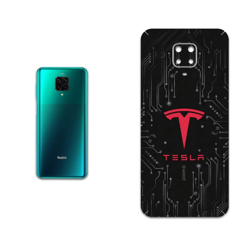 برچسب پوششی ماهوت مدل TESLA-Motors مناسب برای گوشی موبایل شیائومی Redmi Note 9 Pro