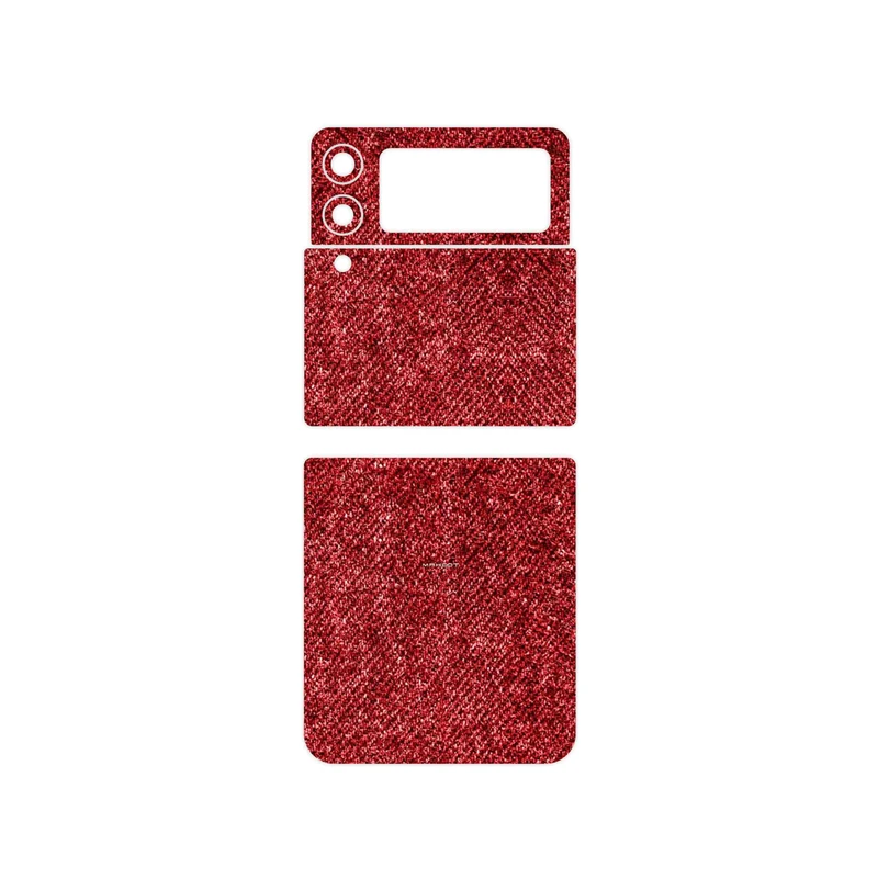 برچسب پوششی ماهوت مدل Fabric Texture 4 مناسب برای گوشی موبایل سامسونگ Galaxy Z Flip3 5G