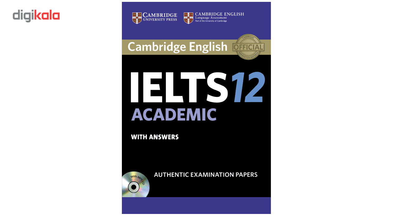 کتاب زبان IELTS Cambridge 12 Academic همراه با CD انتشارات کمبریج