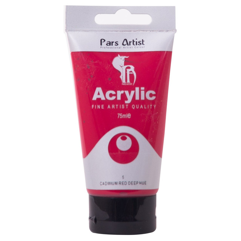 رنگ اکریلیک پارس آرتیست کد06 Cadmium Red Deep Hue