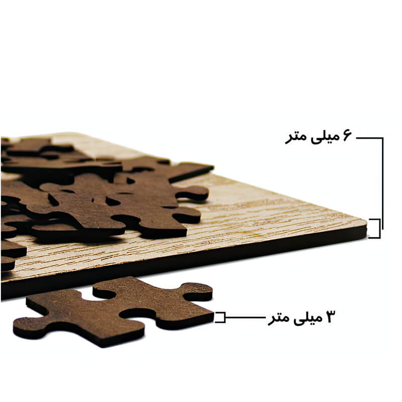 پازل 35 تکه زیگ زاگ مدل چوبی مرد عنکبوتی کد 351046