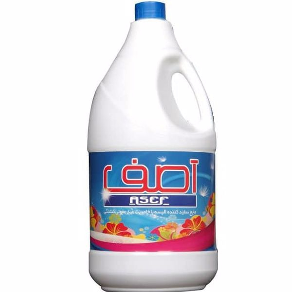 مایع سفید کننده و ضد عفونی کننده آصف مدل 001 حجم 4000 میلی لیتر