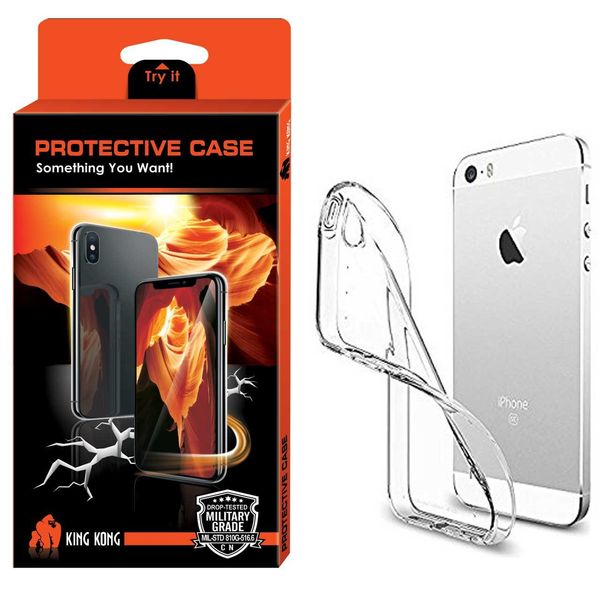 کاور کینگ کونگ مدل Protective TPU مناسب برای گوشی اپل آیفون 5/5S/SE کاور کینگ کونگ مدل Protective TPU مناسب برای گوشی اپل آیفون 5/5S/SE
