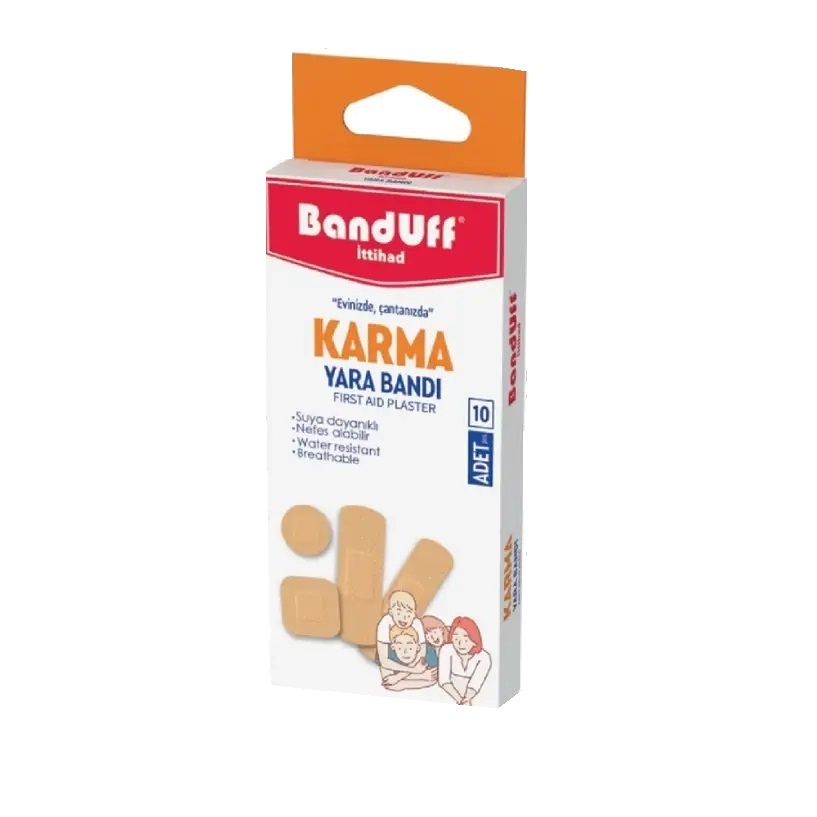 چسب زخم باندوف مدل KARMA بسته 10 عددی