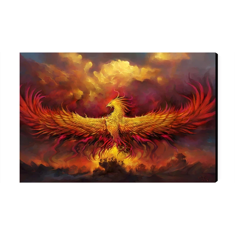 تابلو شاسی عرش مدل فانتزی ققنوس کد As2982