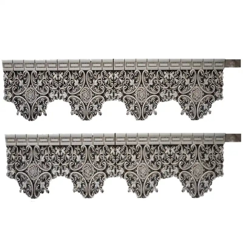 کتیبه پرده طرح زمرد مدل 3211 طول 120 سانتی متر مجموعه 2 عددی