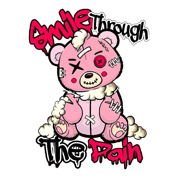 استیکر پارچه و لباس پاد آفرین مدل تدی کد 355