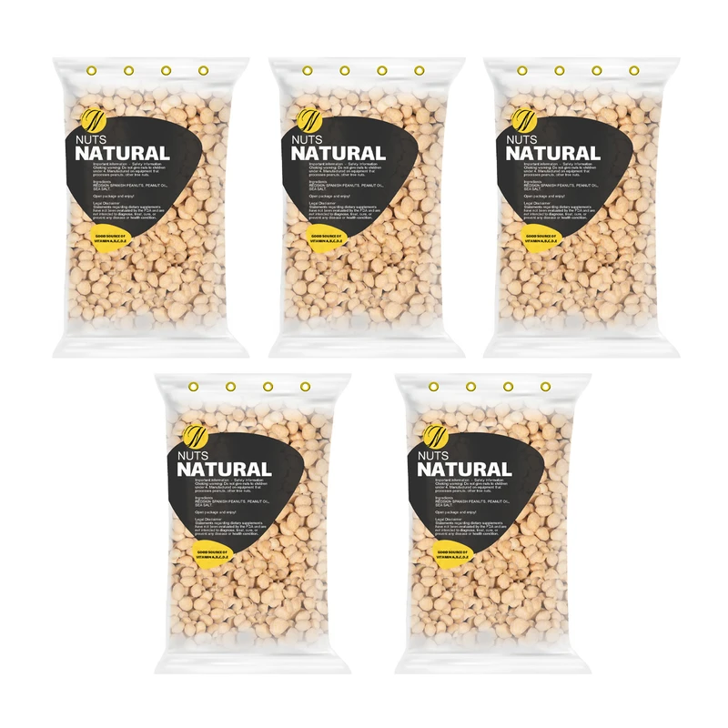 بادام زمینی روکش دار سرکه ای نچرال - 100 گرم بسته 5 عددی 