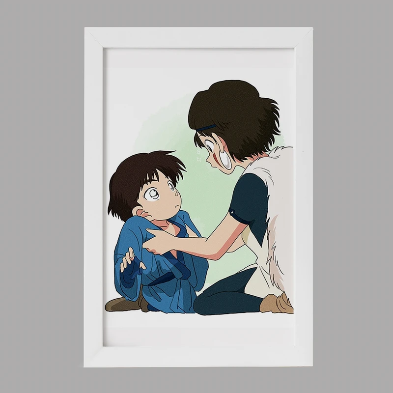 تابلو خندالو مدل سان و آشیتاکا انیمه پرنسس مونونوکه کد 34078