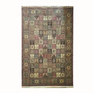 فرش ماشینی 800 شانه زمینه مسی حاشیه اناری مدل بلژیک