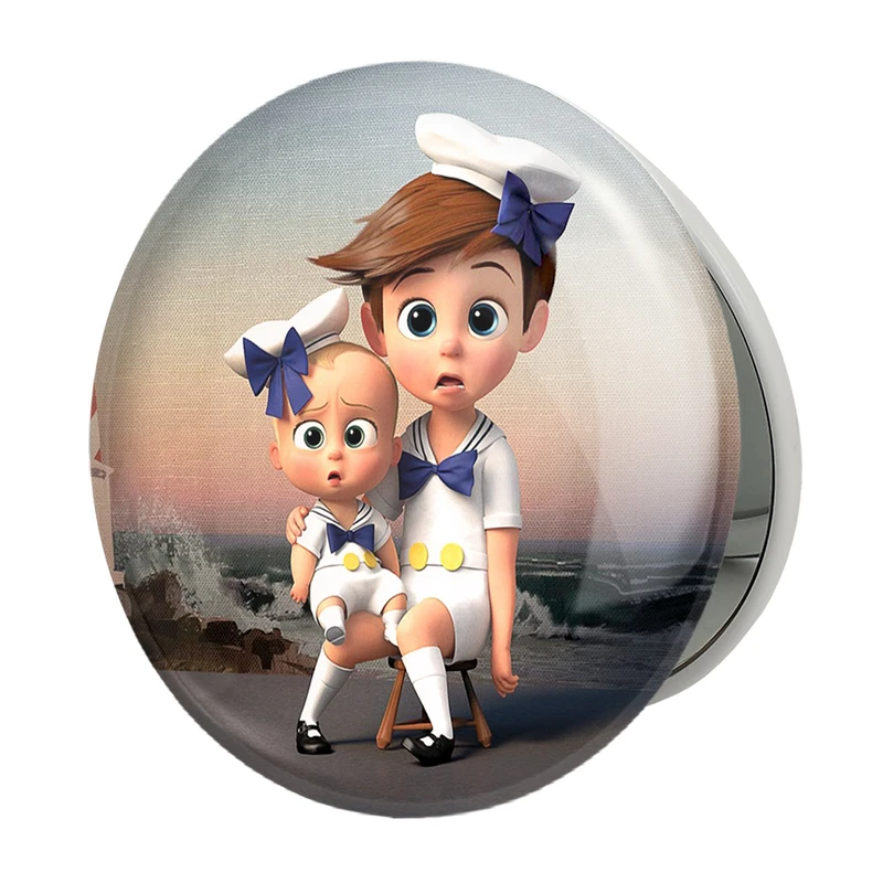 آینه جیبی خندالو طرح بچه رئیس Boss Baby مدل تاشو کد 10332 
