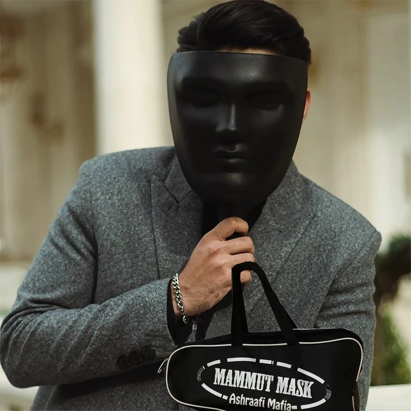 عکس شماره 21 : ماسک ایفای نقش اشرافی مدل مافیا بسته 12 عددی به همراه کیف