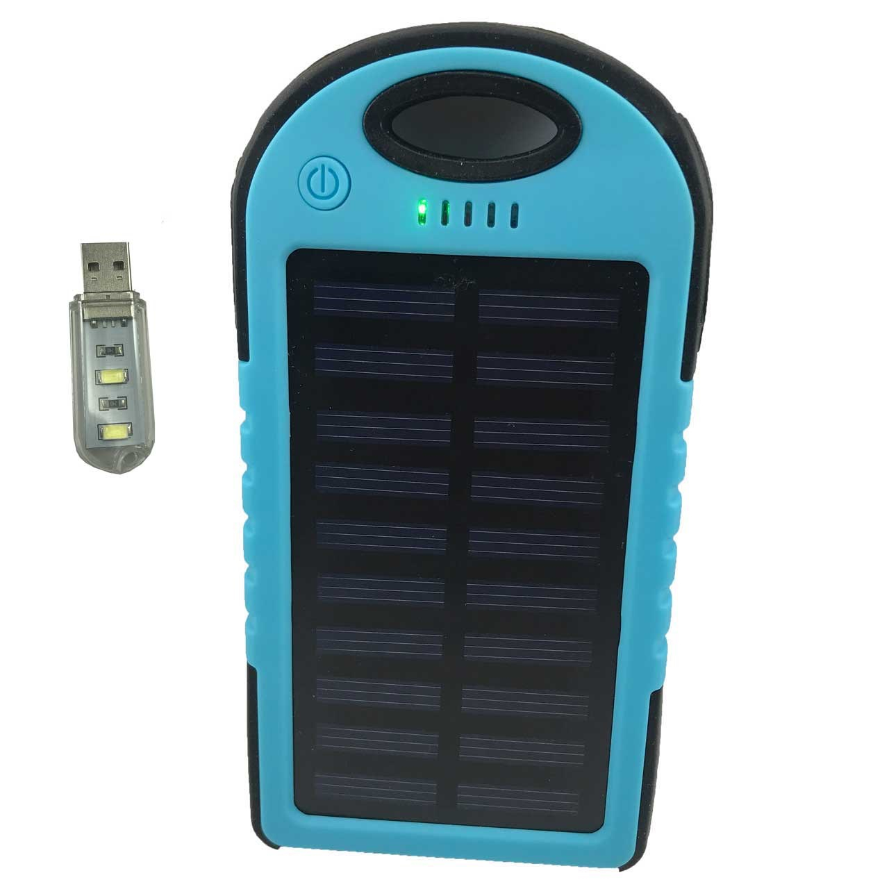 شارژر همراه خورشیدی اس اچ مدل ES-500 با ظرفیت5000 میلی آمپر ساعت به همراه چراغ LED