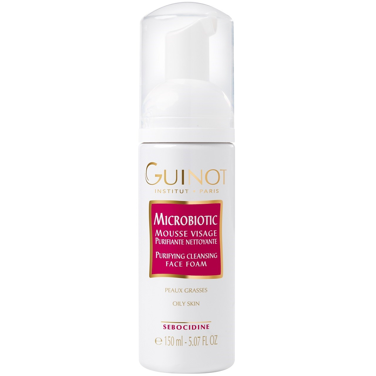 فوم پاک کننده آرایش گینو مدل Guinot Microbiotic Mousse حجم 150 میلی لیتر