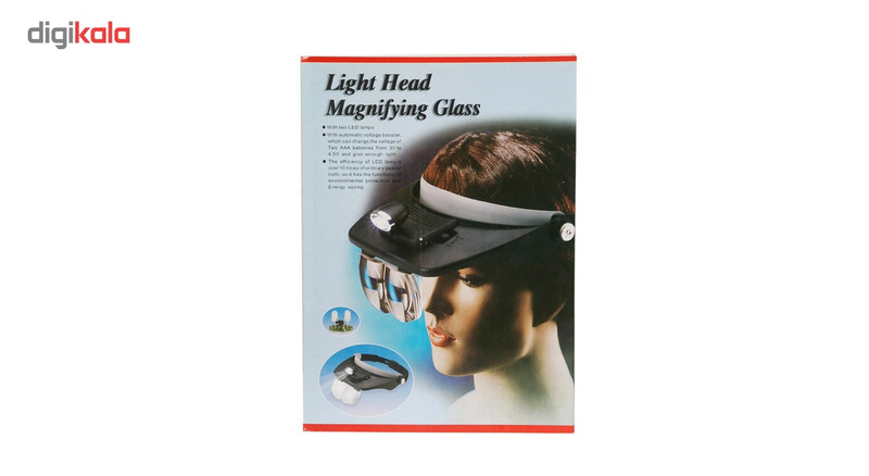 چراغ روشنایی پیشانی بهمراه ذره بین مدل Light Head