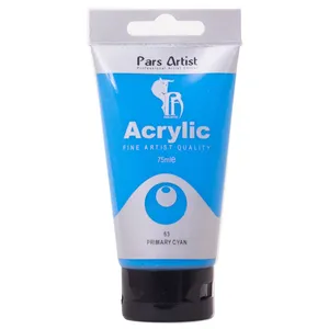 رنگ اکریلیک پارس آرتیست کد 63 Primary Cyan سایز 075