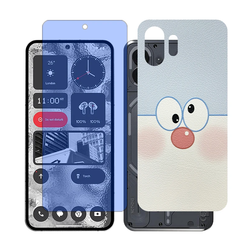 محافظ صفحه نمایش آنتی بلو گلس مدل Together مناسب برای گوشی موبایل ناتینگ Phone 2 به همراه برچسب پوششی پشت گوشی