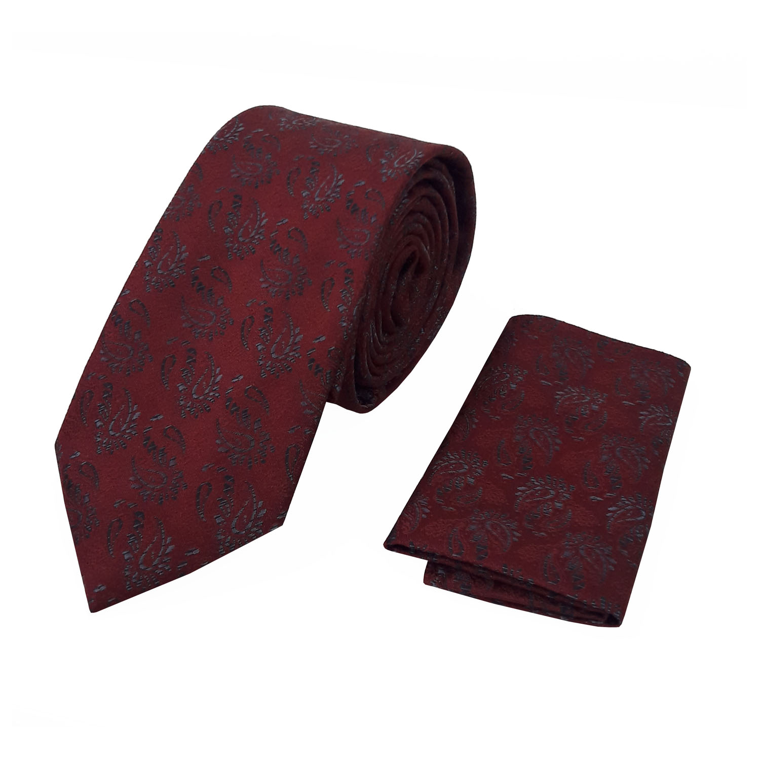 ست کراوات و دستمال جیب مردانه کد ۰۲۹