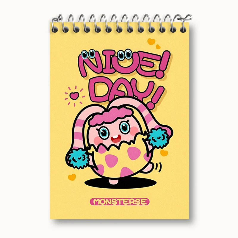 دفتر یادداشت 50 برگ خندالو طرح هیولای بامزه کد N3672