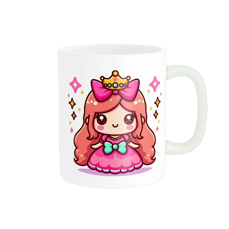 ماگ پاد آفرین مدل فانتزی طرح دختر کیوت و ناز کد p9487