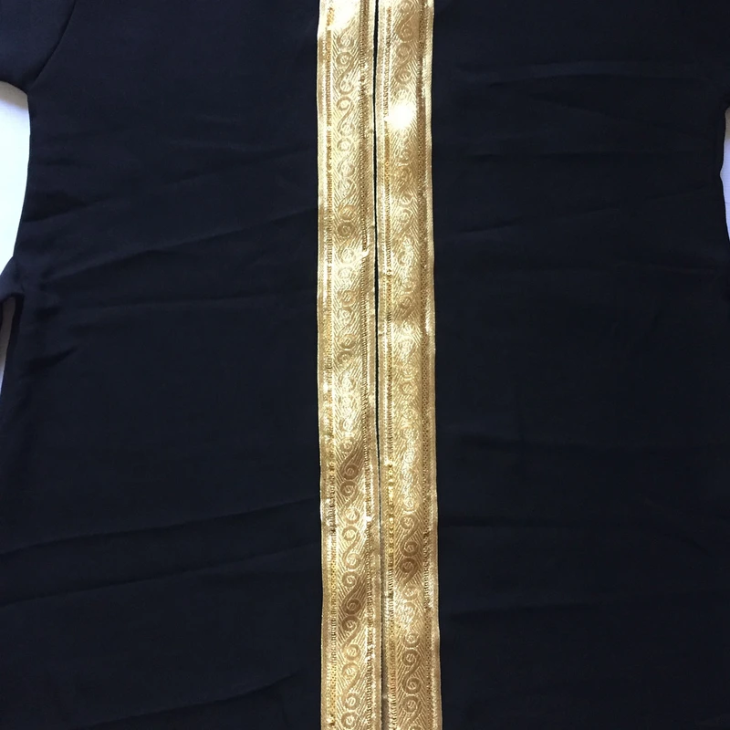 عکس شماره 5 : مانتو و شلوار زنانه مدل نوار طلایی کد tm-2880