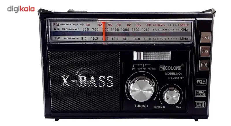 اسپیکر بلوتوثی قابل حمل گولون مدل RX-381BT
