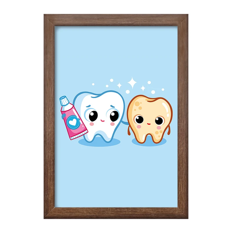تابلو خندالو طرح دندان و دندانپزشکی کودکانه کد 27774