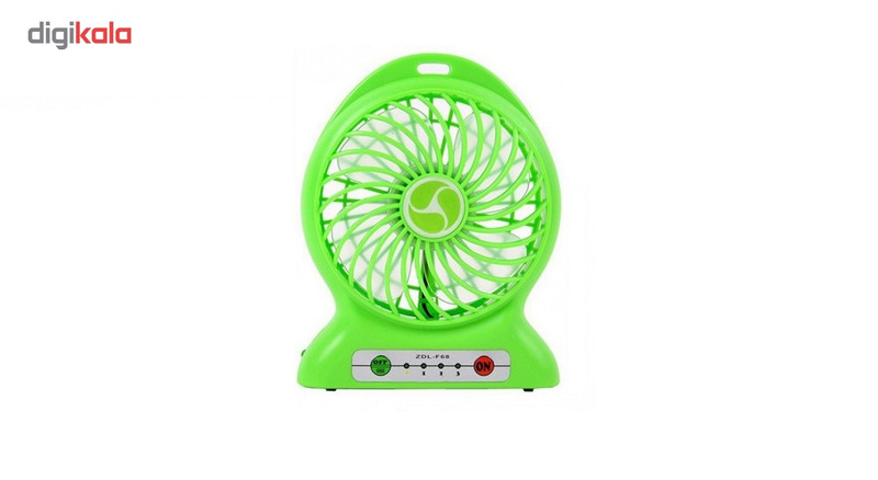 پنکه همراه مدل ZDL- F68 با ظرفیت 2 باتری