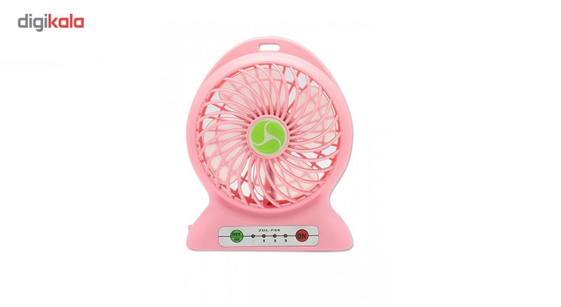 پنکه همراه مدل ZDL- F68 با ظرفیت 2 باتری