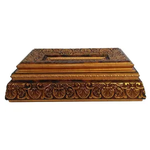 جا دستمال کاغذی گالری هنری فاخته مدل Gold Royal