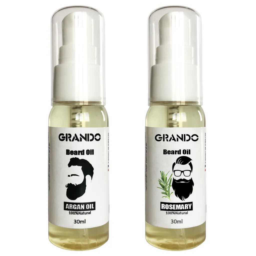 روغن ریش گراندو مدل Argan و Rosemary حجم 30 میلی لیتر بسته 2 عددی